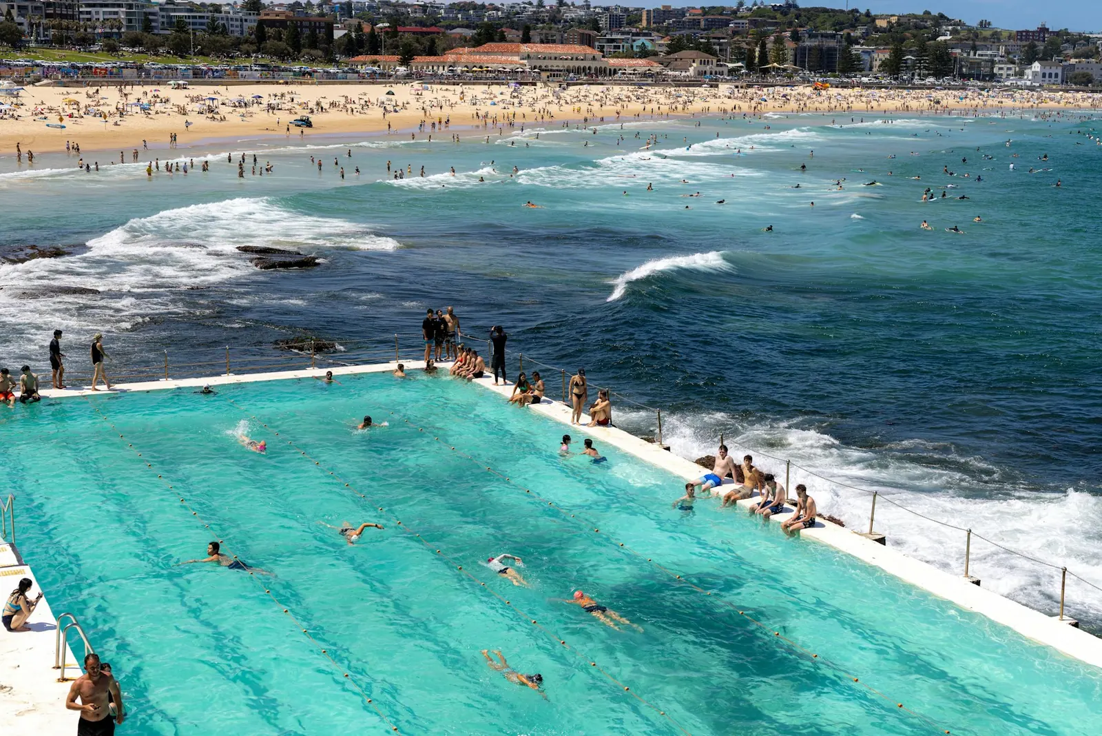 Bondi Icebergs pool with the beach behind